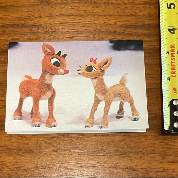 Vintage Rudolph the Red Nose Reindeer holiday cards. Galison 1992: New - Picture 7 of 14